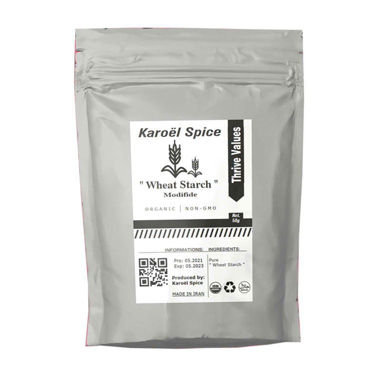 پودر نشاسته گندم مودیفاید فوق تصفیه فوم برند Karoël Spice